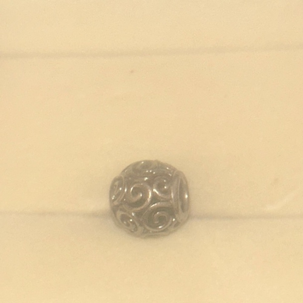 Elegant Silver Rose Charm